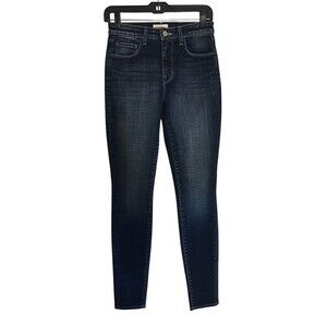 L'Agence Jeans Women's Size 25 Blue Naples Marguerite Cotton Blend Tapered Leg